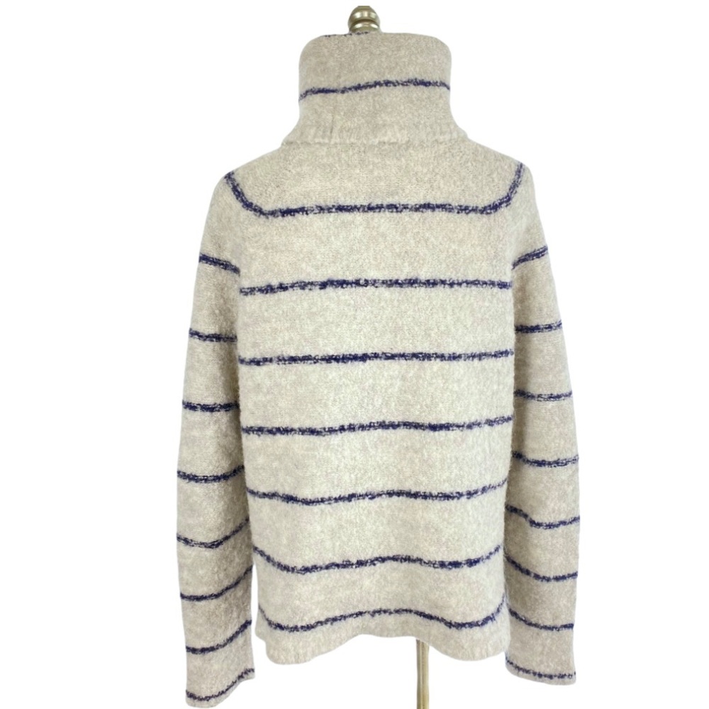 Madewell Gray Roundtrip Turtleneck Sweater Stripe - Picture 2 of 13